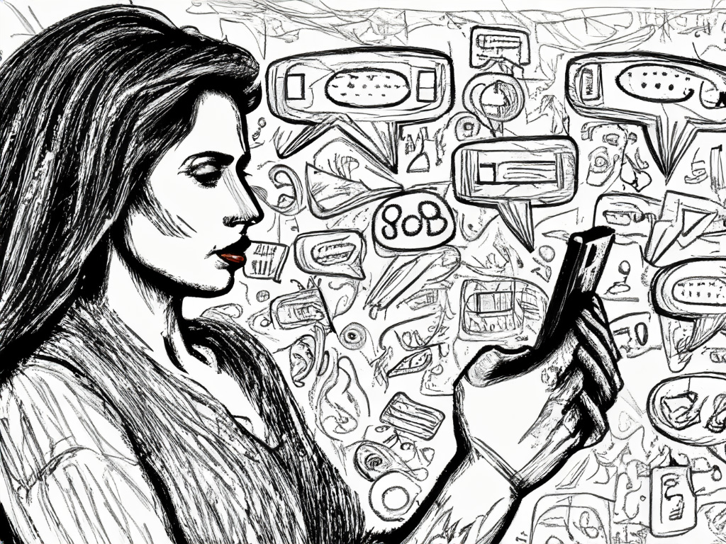 Woman holding a phone